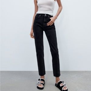 Zara Black High Rise Women Jeans